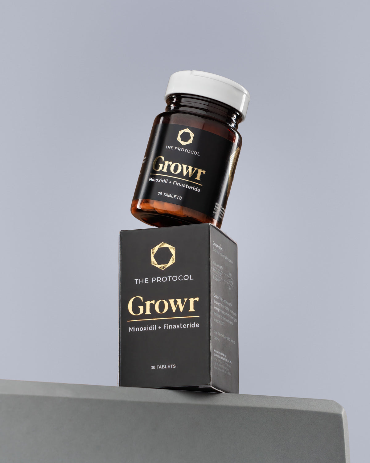 The Protocol – GROWR Hair Regrowth Tablets (Minoxidil + Finasteride) F